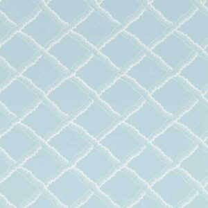 blue geometric wallpaper from sanderson