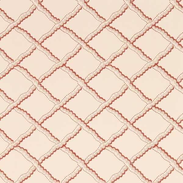 Rye Wallcovering - Berry / Pink Clay by pink geometric wallpaper from sanderson