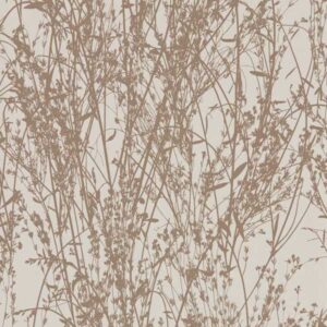 brown botanical wallpaper from sanderson