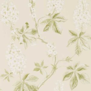 green botanical wallpaper from sanderson