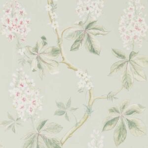 green botanical wallpaper from sanderson