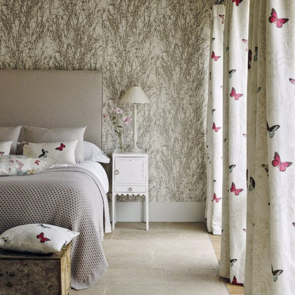 Meadow Canvas Wallcovering - Gilver / Linen by Meadow Canvas Wallcovering - Gilver / Linen from