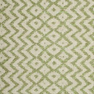 green geometric woven fabric from Sanderson