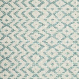 blue geometric woven fabric from Sanderson