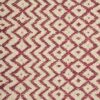 red geometric woven fabric from Sanderson