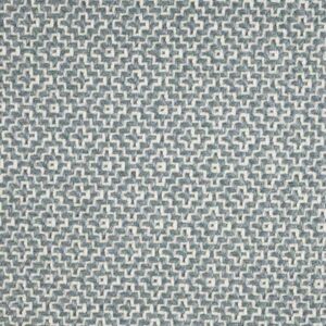 blue geometric woven fabric from Sanderson