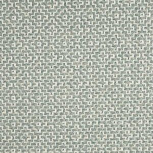 blue geometric woven fabric from Sanderson