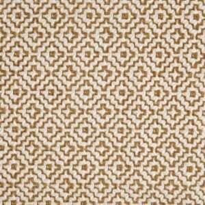 orange geometric woven fabric from Sanderson