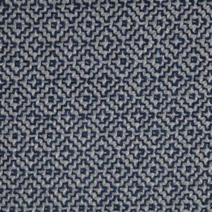 blue geometric woven fabric from Sanderson
