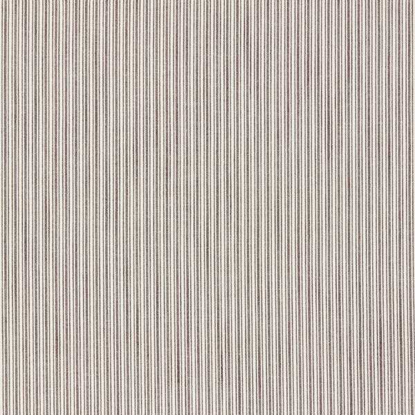 Orwell Fabric - Raw Chocolate by brown striped cotton fabric from Sanderson
