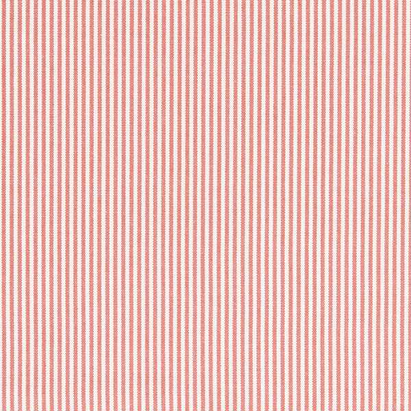 Burnham Fabric - Raspberry by red striped cotton fabric from Sanderson
