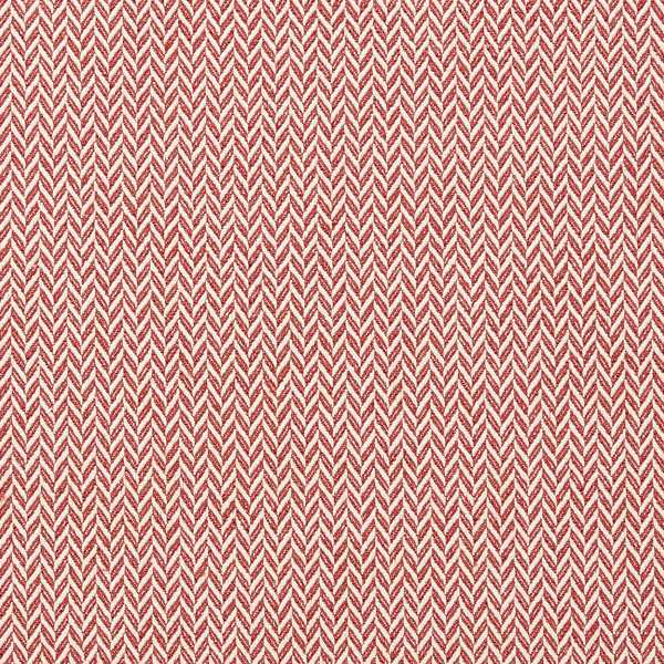 Hinton Fabric - Fareham Red by red striped woven fabric from Sanderson