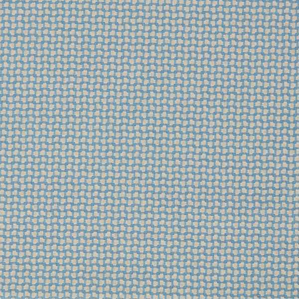 Fen Fabric - Wedgwood by blue spotted woven fabric from Sanderson
