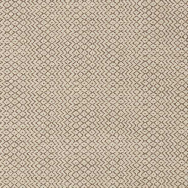 Cheslyn Fabric - Raw Chocolate by brown geometric woven fabric from Sanderson