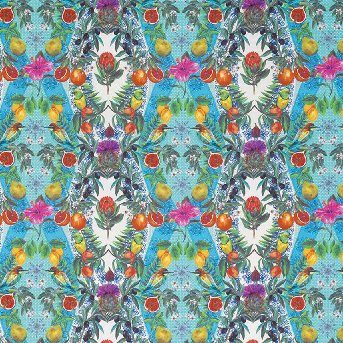 multicolour botanical cotton fabric from Matthew Williamson