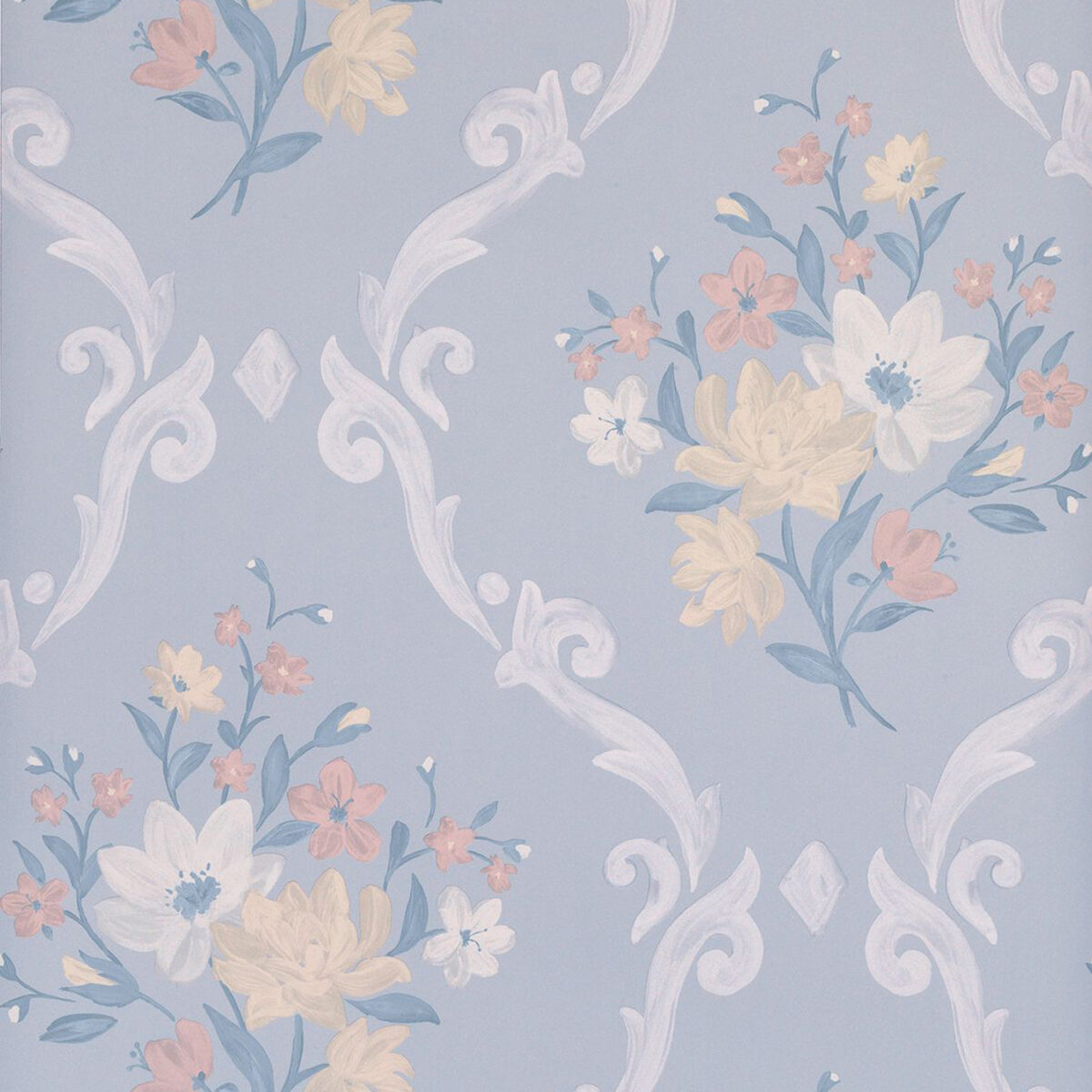 black-grey botanical wallpaper from matthew williamson
