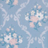 blue botanical wallpaper from matthew williamson