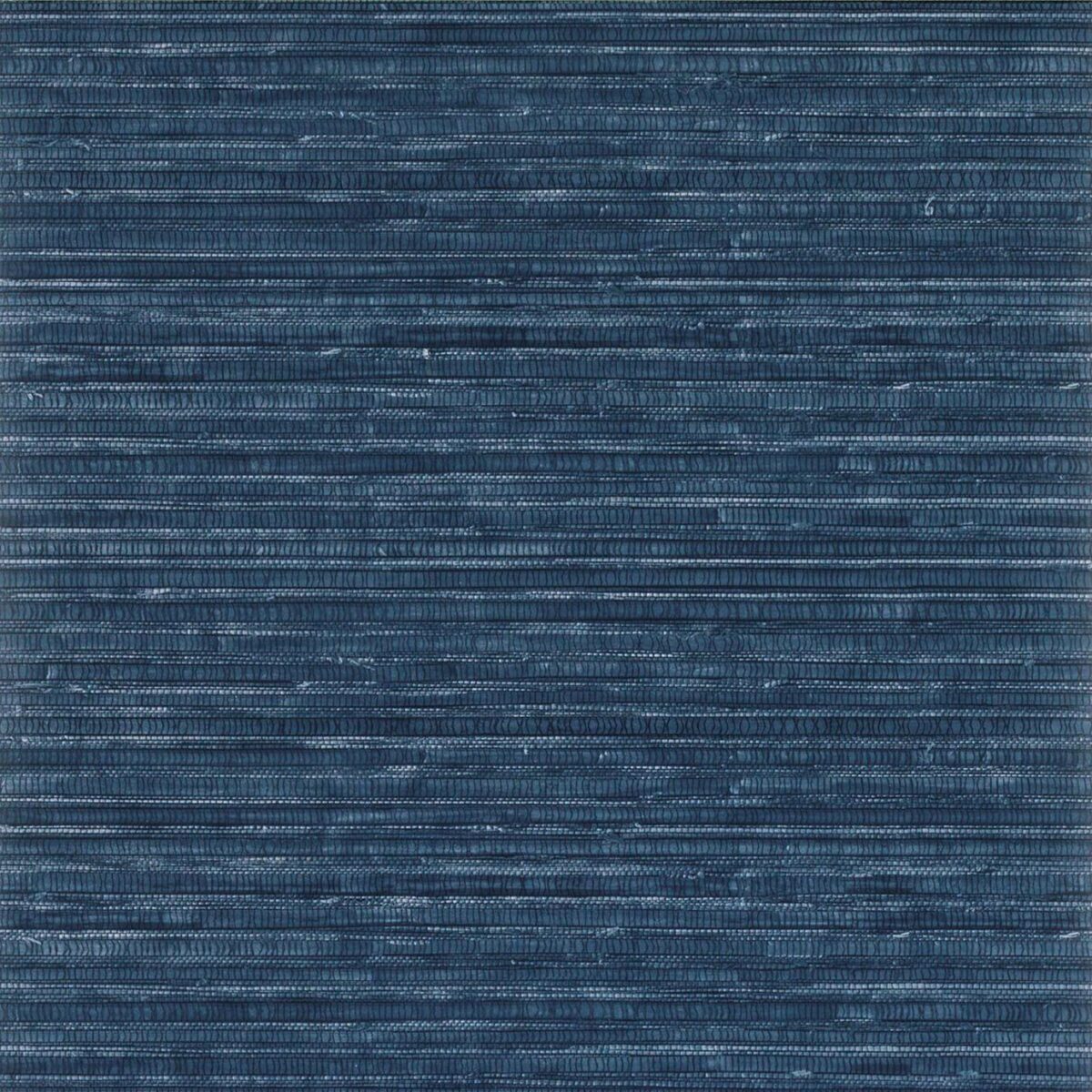 Esparto Wallpaper - Midnight by blue striped wallpaper from matthew williamson