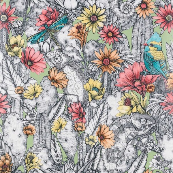 multicolour botanical wallpaper from matthew williamson