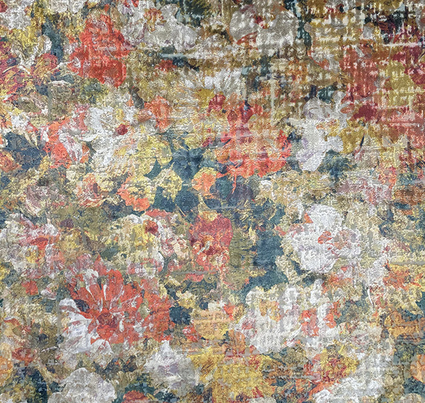 Brienno Fabric - 1 by orange contemporary jacquard fabric from Utopia