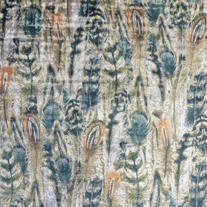 blue contemporary jacquard fabric from Utopia