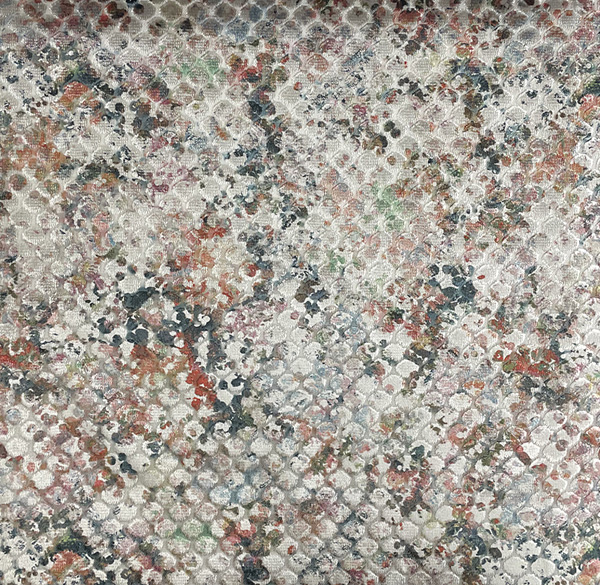 Trieste Fabric - 1 by red contemporary jacquard fabric from Utopia