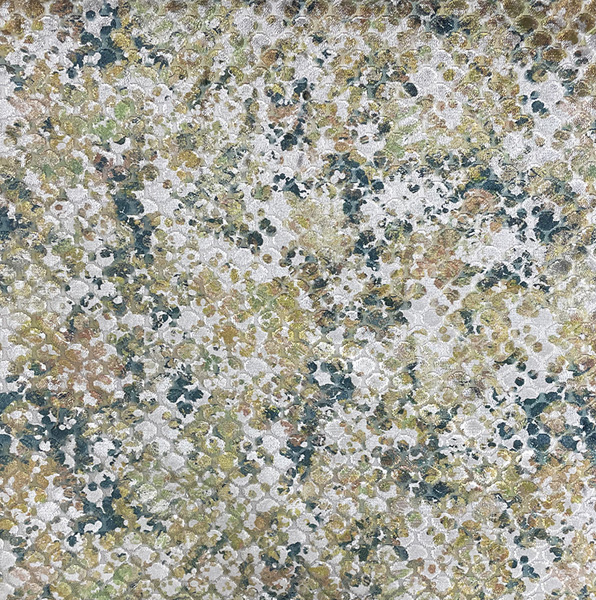 Trieste Fabric - 3 by green contemporary jacquard fabric from Utopia