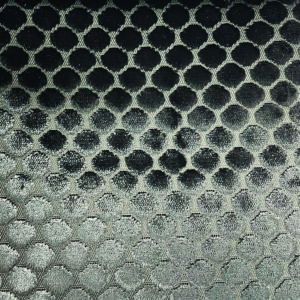 black-grey spotted velvet-chenille fabric from Art of the Loom