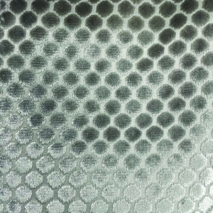 black-grey spotted velvet-chenille fabric from Art of the Loom
