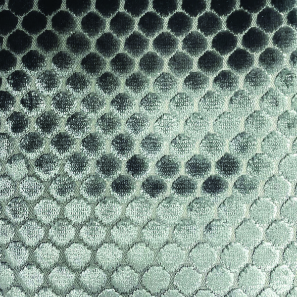 black-grey spotted velvet-chenille fabric from Art of the Loom
