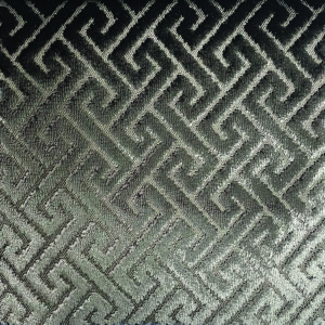 brown geometric velvet-chenille fabric from Art of the Loom