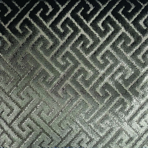 brown geometric velvet-chenille fabric from Art of the Loom