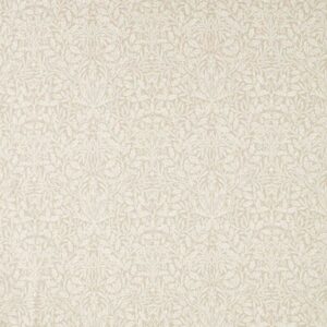 neutral botanical cotton fabric from William Morris & Co