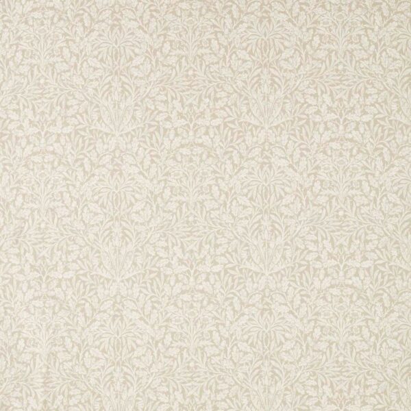 Pure Acorn Wide Width Fabric - Cream by neutral botanical cotton fabric from William Morris & Co