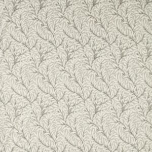 black-grey botanical cotton fabric from William Morris & Co
