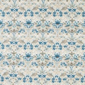 blue botanical cotton fabric from William Morris & Co