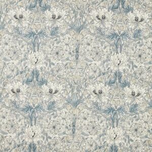 blue botanical cotton fabric from William Morris & Co