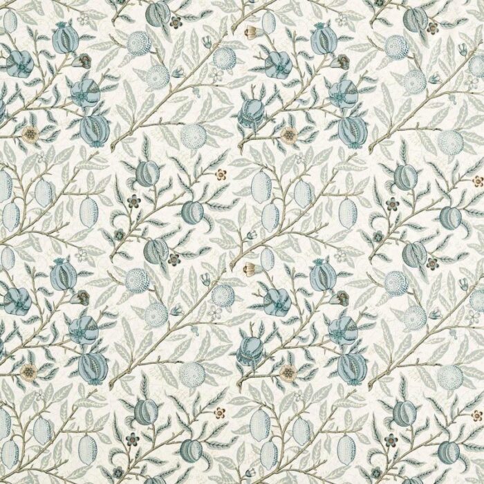 Fruit Wide Width Fabric - Mineral Blue swatch