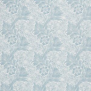 blue botanical cotton fabric from William Morris & Co