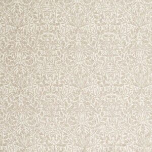 neutral botanical cotton fabric from William Morris & Co