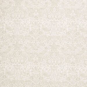 neutral botanical cotton fabric from William Morris & Co