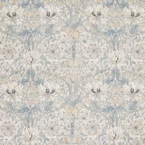 blue botanical cotton fabric from William Morris & Co