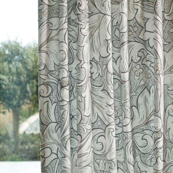 Bachelors Button Wide Width Fabric - Light Grey / Linen by Bachelors Button Wide Width Fabric - Light Grey / Linen from