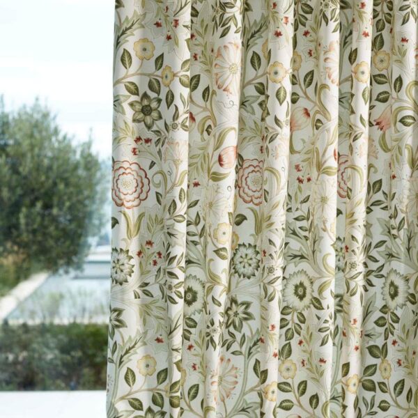 Wilhelmina Wide Width Fabric - Russet / Leaf Green by Wilhelmina Wide Width Fabric - Russet / Leaf Green from