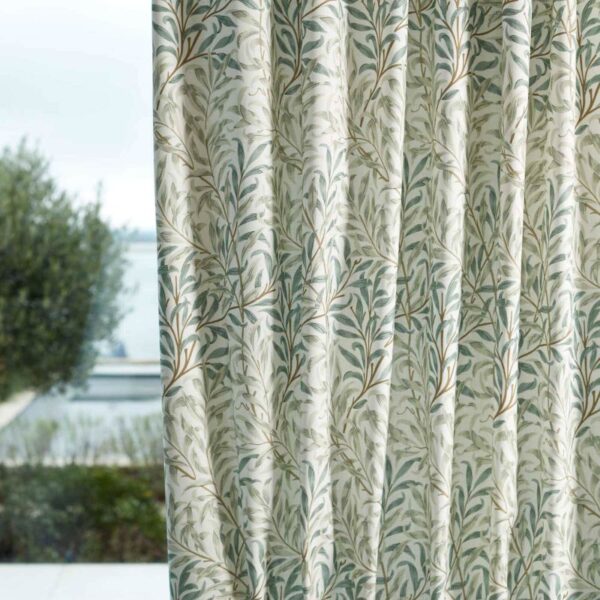 Willow Boughs Wide Width Fabric - Soft Teal / Mint by Willow Boughs Wide Width Fabric - Soft Teal / Mint from