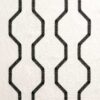 black-grey striped embroideried fabric from Clarke & Clarke