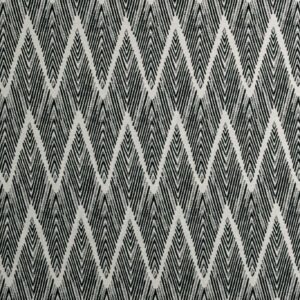 black-grey striped jacquard fabric from Clarke & Clarke