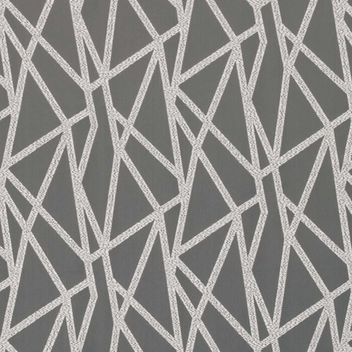 Geomo Fabric - Pewter swatch