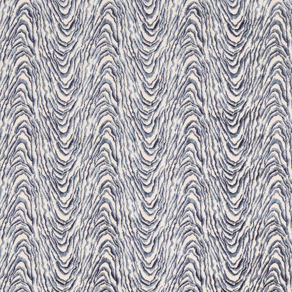 Delvoye Velvet Fabric - Ink by blue contemporary velvet-chenille fabric from Clarke & Clarke
