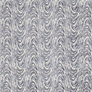 blue contemporary velvet-chenille fabric from Clarke & Clarke